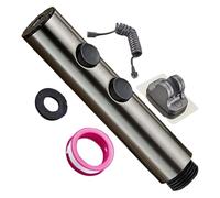 Handheld Bidet Shower | Attachment with Stainless Steel Hose - Water Spray for Toilet with Adjustable Water Pressure - Bathroom Cleaning and Pet Shower