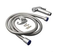 Handheld Bidet Sprayer Chrome Toilet Shower Head Set for Personal Care - Hygienic Douche Spray with 1.5m Stainless Steel Hose and Mounting Bracket for Bathrooms