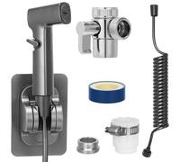 Handheld Bidet Sprayer for Toilet - Bidet Sprayer Kit with 2.5m Hose, HandheldToilet Shower Spray with Full Copper Adapter, Portable Hand Hose Spray for Personal Hygiene and Cleaning, Pet Washing