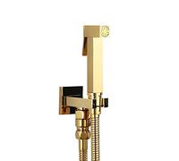 Handheld Bidet Sprayer for Toilet, Brass Wall Mounted Bathroom Kit, Cold Water Cloth Diaper Sprayer, 1.5M Hose with Adjustable Pressure, Easy Installation
