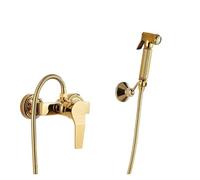 Handheld Bidet Sprayer Gold Brass Hot/Cold Bidet Faucet