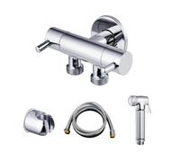 Handheld Bidet Sprayer Kit Bidet Sprayer Faucets Toilet Hand Spray Brass Set Self Cleaning Shower for Bathroom Gold(Color 1)