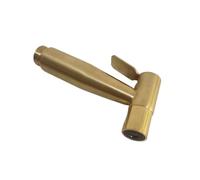 Handheld Bidet Sprayer Kit Brushed Gold Bidet Toilet Handheld Spray Brass Hot & Colde Faucet Shattaf Shower Sprayer Hold Hose BD996(Only Sprayer)