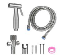 Handheld Bidet Sprayer Kit Stainless Steel Hand Bidet Faucet Handheld Shower Head Self Cleaning for Bathroom Sprayer Set for Toilet(Grey)