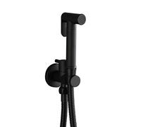 Handheld Bidet Sprayer Kit - Toilet Douche Spray Attachment with Brass Hose & G1/2" Valve Chrome Finish Cold Water Jet for Bathroom Hygiene Cleaning