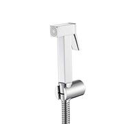 Handheld Bidet Sprayer Stainless Steel Douche Spray with Brass Base Toilet Shower Kit for Easy Personal Hygiene Adjustable Water Pressure Modern Bathroom Essential