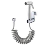 Handheld Bidet Sprayer, Toilet with Water Tank Hook and 59in ABS Flexible Telescopic Shower Hose for Bathroom Douche Diaper Cleaning, Pet Bath, Closestool, Squatting Pan, Floor Cleaning (Gray)