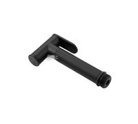 Handheld Bidet Sprayer Wall Mounted Toilet Shower Bidet Spray Faucet Set with Spring PVC SS Hose Chrome/Black/Grey Metal Brass for Bathroom(Black Sprayer)