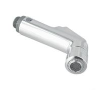 Handheld Bidet Sprayer with Adjustable Pressure for Toilet Cleaning - Chrome ABS Shattaf Kit with Flexible Hose Wall Holder 15x7cm