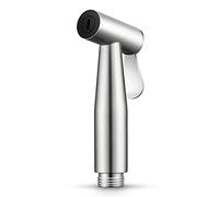Handheld Bidet Toilet Sprayer Wall Mount Cloth Diaper Sprayer for Toilet Bidet Nozzle Hand Shower Stainless Steel Handheld Bidet Shower Nozzle,Chrome B(Drawing)