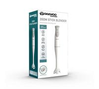 Daewoo Essentials Handheld Blender, 350W, Detachable Blending Rod For Easy Cleaning, 2 Speeds, Diamond Cut Stainless Steel Blades, Stick Blender, Compact Design, White
