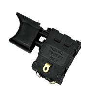 Handheld Blower on Off Control Assembly, Curved Finger Lever Replacement Part with Visible Metal Terminals, Outer Housing, Single Repair Supply Blower Control Assembly Press Lever Outer Housing Wiring