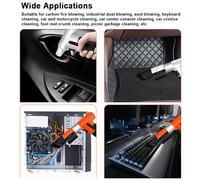 Handheld Brushless Motor Jet Fan and Compressed Air Duster - 100,000 RPM Turbofan with 33 Meters Per Second Wind Speed - 40W High Power Type C Rechargeable Dust Blower for (Yellow)