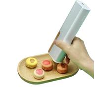 Handheld Cakesfood Printer Portable Coffee Printer, Mini Macaron Edible Inkjet Printer, Digital Inkjet Photo Print Pen for Bread Coffee Foodies Art Cooking(Brown)