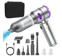 Handheld Car Vacuum Cleaner,Powerful Vacuum Cleaner Cordless 4 In 1Brushless 3 Speed Adjustable 16000Pa Strong Cyclonic Suction Blowing with 3 Reusable Filter for Pet Hair Home Office Corner Cleaning