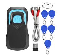 Handheld Card Reader, Bluetooth RFID ID/IC Card Reader Wireless Code Scanner 13.56M/125Khz Frequency with 5 Cards(#1)