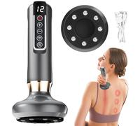Handheld Cellulite Massager, 12 Suction Modes Body Sculpting Cellulite Remover Machine, Electric Cupping Kit for Massage Therapy, Rechargeable Anti Cellulite Massager Tool for Waist Neck Arm Leg (A)