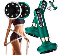 Handheld Cellulite Massager，2025 Upgrade Cellulite Tool, Cellulite Massager with 12 Suction Modes,Rechargeable varially Massage Tool for Daily Use (Green*2)