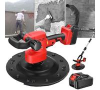Handheld Cement Wall Smoothing Machine with Brushless Lithium Battery for Masons Plastering, Efficient Outside Wiper Tool