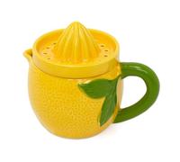 Handheld Ceramic Lemon Juicer | Lemon Design Manual Hand Fruit Juicer | Charming Manual Citrus Squeezer for Fresh Juice, Cocktails & Cooking - 300ml