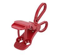 Handheld Cherry Pitter Tool, ABS Portable Double Opening Olive Pitter Cherry Seed Remover for Kitchen Cake Shop (Red)
