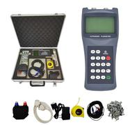 Handheld Clamp-On Flow Meter, ±1% Accuracy, DN15-6000 Range, Portable Ultrasonic Flowmeter for Water, Oil, Sewage - RS232 & OCT Output, 12H Battery(S1(DN15-100))
