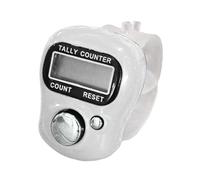 Handheld Clicker Counter - Electronic Ticker Device, 2 Inches Finger Clicker with Adjustable Ring, with Button Press, Counting Tool Easy Reset, Counter Device Sports Workouts School