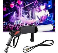 Handheld CO2 Fog Machine Gun with LED RGB Effects 8-10M Long Range Spray Cannon for Party Nightclub DJ Stage Smoke Special Effects