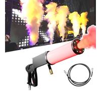 Handheld CO2 Fog Machine,with RGB Lights&3m Hose,Spray range: 8-10 m, for DJ Stage, Party, Wedding, Special Event, Music Festival
