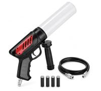 Handheld CO2 Gun for DJ and Stage Effects | Manual Trigger, RGB LED Tube, 3m Hose, 8-10m CO2 Spray for Clubs, Events and Concerts