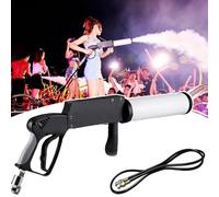 Handheld CO2 Smoke Gun for Party, Spraying Distance 8-10m, with 3m Hose, Portable Fog Machine with LED Lights Effect, for Nightclub, Wedding & Party
