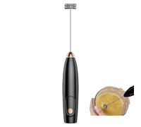 Handheld Coffee Frother, Foam Maker, Quiet Operation with Long-Lasting Battery, Perfect for Lattes, Cappuccinos, Smoothies, Matcha, and Hot Chocolate Eggs Black