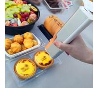 Handheld Coffee Printer, Portable WiFi Color Mobile Printer, Mini Inkjet Food Printer for Foods, Gift Cards, Stamps, T Shirt, Logo, Barcode(Brown)