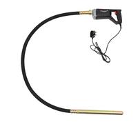 Handheld Concrete Vibrating Tool, 1500W Electric Concrete Vibrator, Cement Vibrarator with 2m Shaft Rod, Portable Electric Concrete Vibrator for Highways, Fences, Bridges, Ports, Black