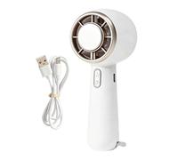 Handheld Cooling Fan - 3-Speed Portable USB Ventilador with Built-in Carabiner | High-Speed Personal for Summer Camping, Beach, and Vacation | Lightweight 1800mAh Rechargeable Pocket Fans Hiking