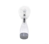Handheld Cooling Fan with Soft Edge Safety Mist(White)