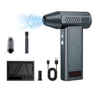 Handheld Cordless Air Duster with 3 Speed Modes 130,000 RPM Computer Cleaning Powerful for Car Interior and Electronics Maintenance Multifunctional Vacuum and Blower 2 Functions