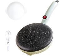 Handheld Crepe Maker, 600w Instant Pancake Maker With Auto Thermostat Control, Non-stick Cooking Surface, Includes Batter Bowl & Whisk For Home And Restaurant Use green