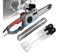 Handheld Diamond Chain Wall Cutter for Granite, Concrete & Marble - Industrial Cutting Machine with 2 Chains & 2 Guide Bars, 350mm for Efficient Wall Cutting