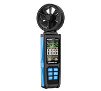 Handheld Digital Anemometer, 8 - Fan, LCD Backlit Colour Display, Six Measurement Modes, Data Hold, Low Battery Indication - High Accuracy, Dual Bearing Structure, Ideal for