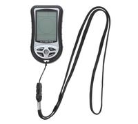 Handheld Digital Barometer Compass for Hiking and Mountaineering Black | Portable Outdoor Meter Device, ABS Electronic Components, Lightweight Multifunctional Weather Station