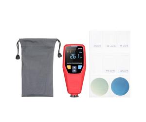 Handheld Digital Coating Thickness Meter for Ferrous and Non Ferrous Substrates - Paint Film Thickness Tester with 0 to 1750μm Range - Magnetic and Eddy Current Measurement Methods