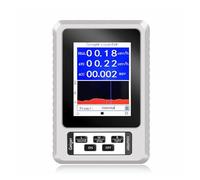 Handheld Digital Display Electromagnetic Radiation Nuclear Detector EMF Geiger Counter Full-functional Type Tester Widely Applicable(White)
