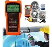Handheld Digital Flow Meter, Portable Clamp On Flowmeter for Pipe Diameter DN15 to 6000mm, Measures Diesel, Kerosene, Gasoline, Max Liquid Temp 90°C