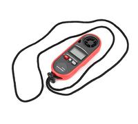 Handheld Digital LCD Anemometer Wind Speed Gauge Thermometer Portable 12.5cm - Accurate Airflow and Temperature Measurement, Sensitive Seven - Leaf Wind Vane, For Outdoor and