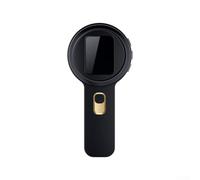Handheld Digital Microscope 200X with 2 Inch IPS Screen - 16 LED Light USB Rechargeable Pocket Magnifier for Coin Inspection Electronics Repair Kids Science STEM Toys Black(Black)