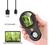 Handheld Digital Microscope - 2MP 1080P 500X HD Magnification Miniscopes, USB Rechargeable Portable Microscope with 8 LED Lights for Kids & Adults