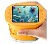Handheld Digital Microscope for Kids, 1000X Magnification with 2 Inch IPS Screen, Portable STEM Science Toy for Curious Child, Educational Gift, Yellow