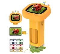 Handheld Digital Microscope for Kids 1000X: Portable Microscope with 2.4" IPS Screen - STEM Toys Birthday Gifts for Girls Boys Child - Beginner Educational Science Kits Toddler Age 6-10