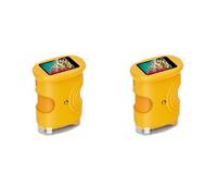 Handheld Digital Microscope for Kids, 2 Inch Screen with HD Viewing, Portable Science Exploration Tool, Educational Toy for Home Classroom Learning (yellow+yellow)